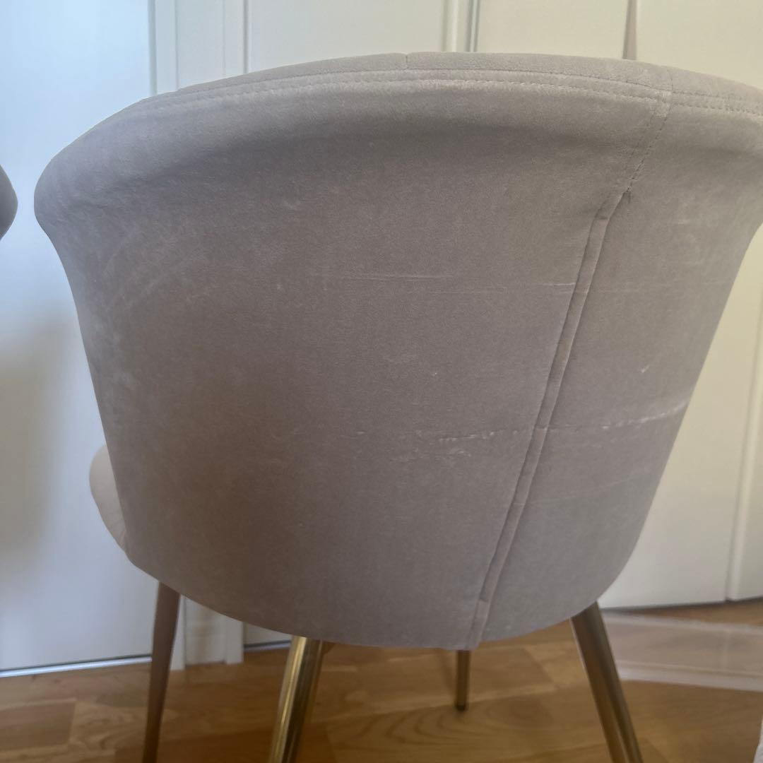 ダイニングチェア ドレッサーチェア　韓国　2脚セット