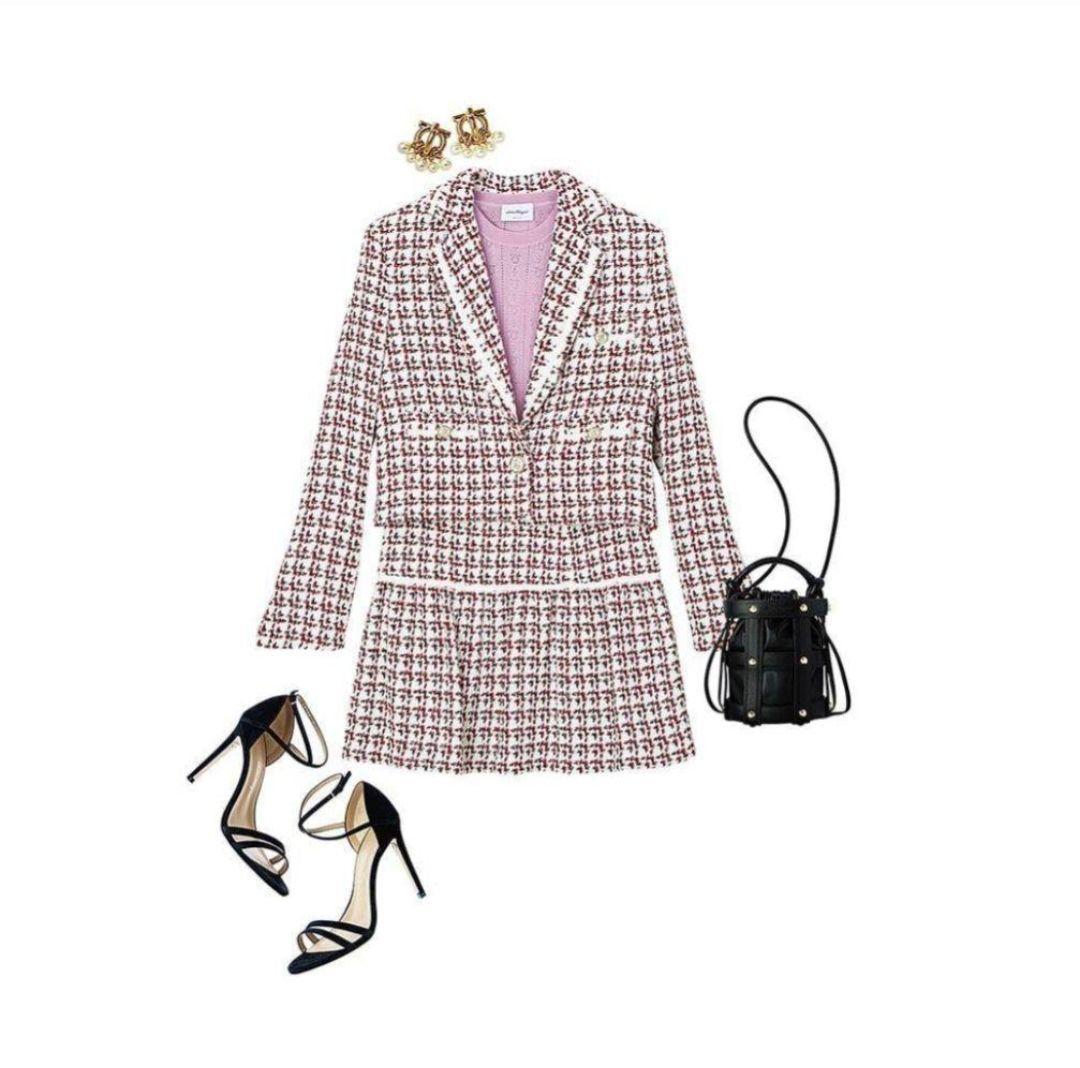 サルバトーレフェラガモ　ツイード　スカート