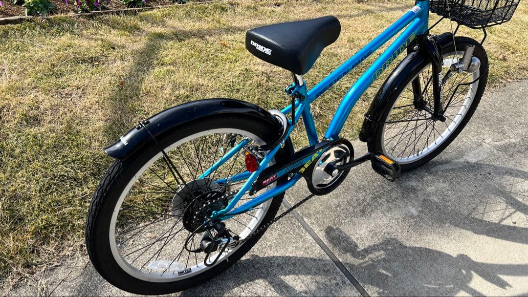 22インチ ジュニアサイクル 自転車 6段ギヤ 譲渡書類有 引き取り限定 茨城