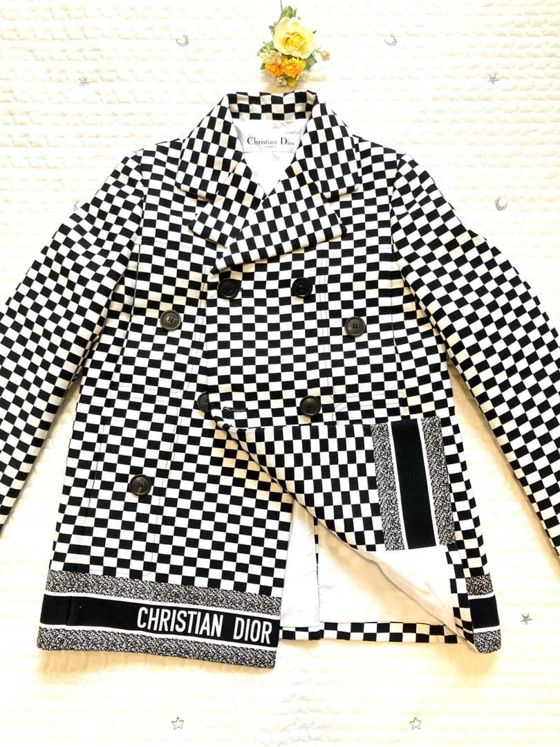 Christian Dior チェック柄ジャケット　ショートコート　runway