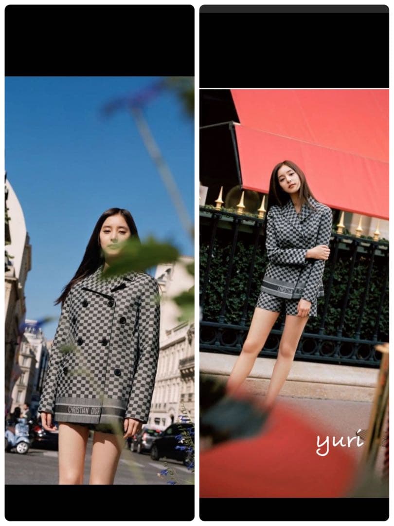 Christian Dior チェック柄ジャケット　ショートコート　runway