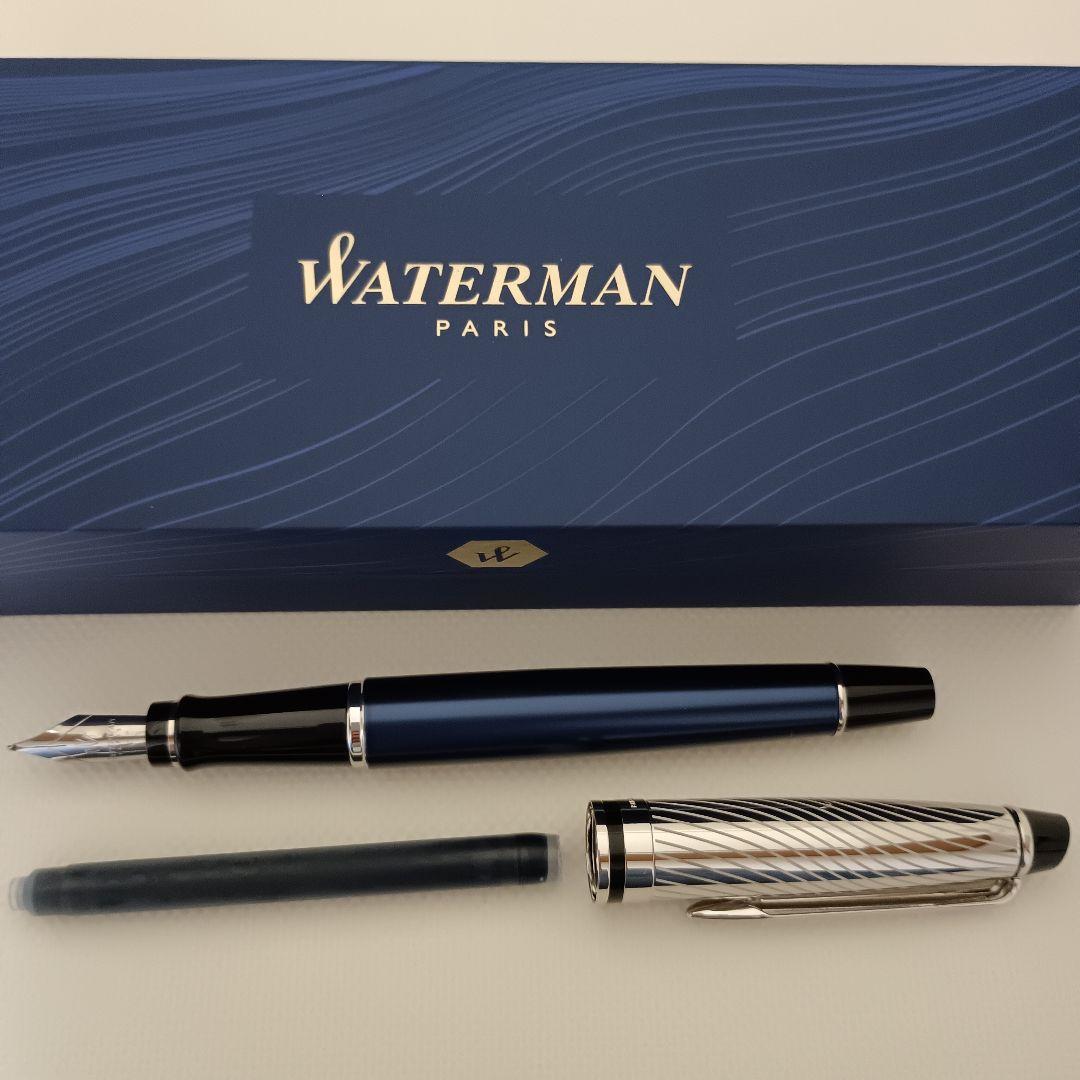 Waterman エキスパート デラックス メタリックブルーCT 万年筆