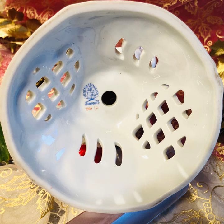 ☆Ｘ'mas ヘレンド★エンジェル天使のキャンドルスタンド★透かしオープンワーク