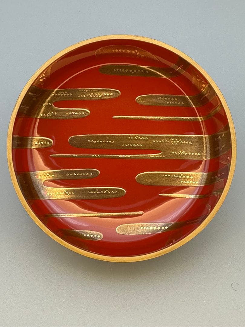 茶道具　棗　清水宗水　若松蒔絵