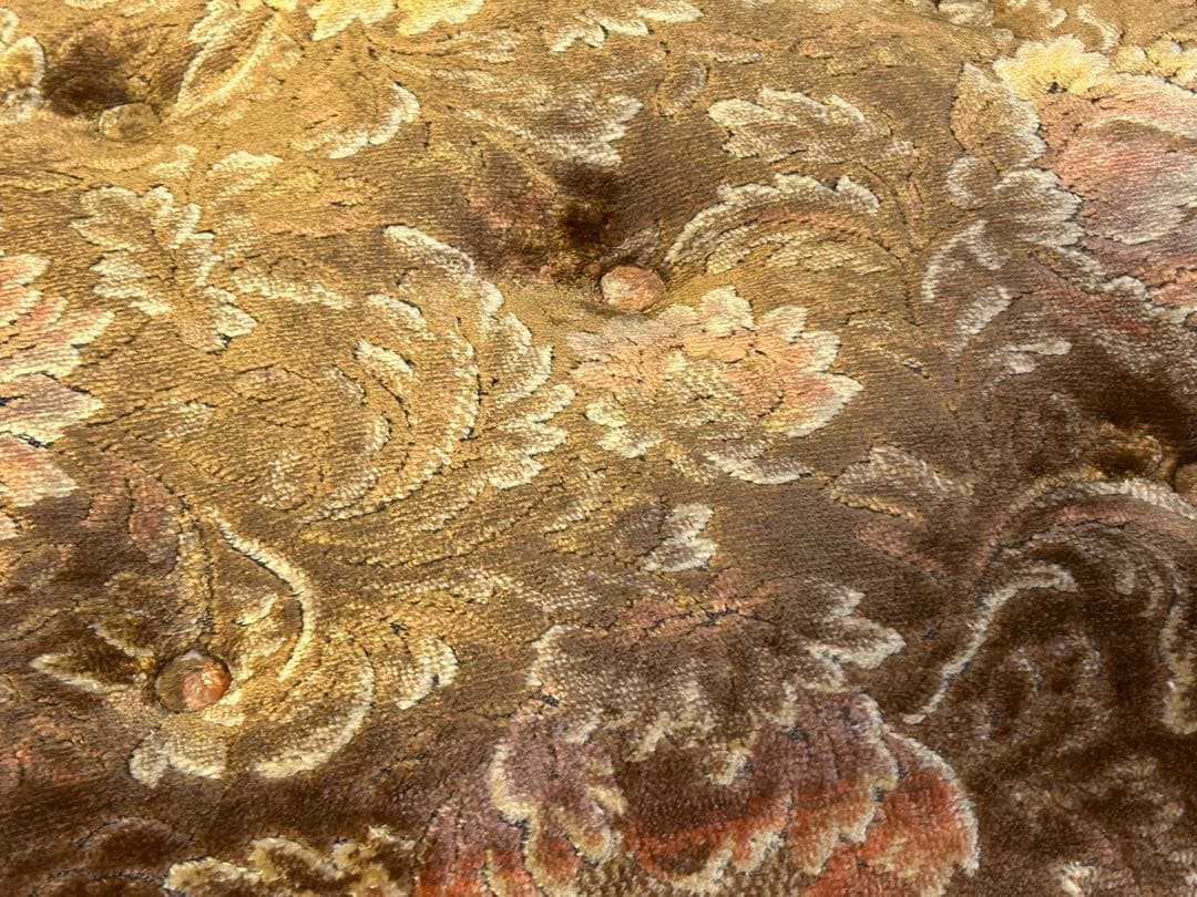 アンティーク　ヴィンテージ　オットマン　スツール　洋風　ヨーロピアン　IR