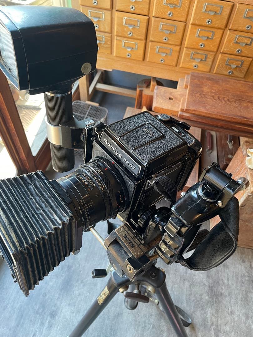 Mamiya RB67 広角、望遠、接写アタッチメント、ストロボ他セット