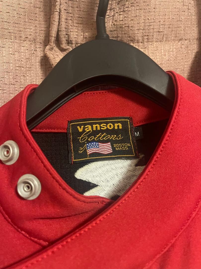 新品　vanson ボーン　ボンディングライダース　希少レッド　サイズM