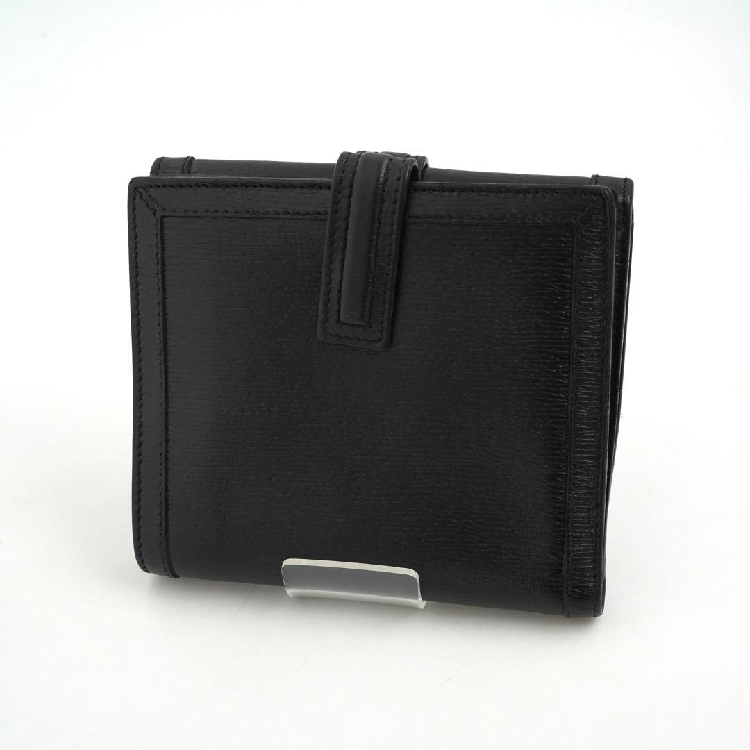 ✨未使用展示品✨　GUCCI ミニ財布　エンボスロゴ　Gロゴ 二つ折り　ブラック