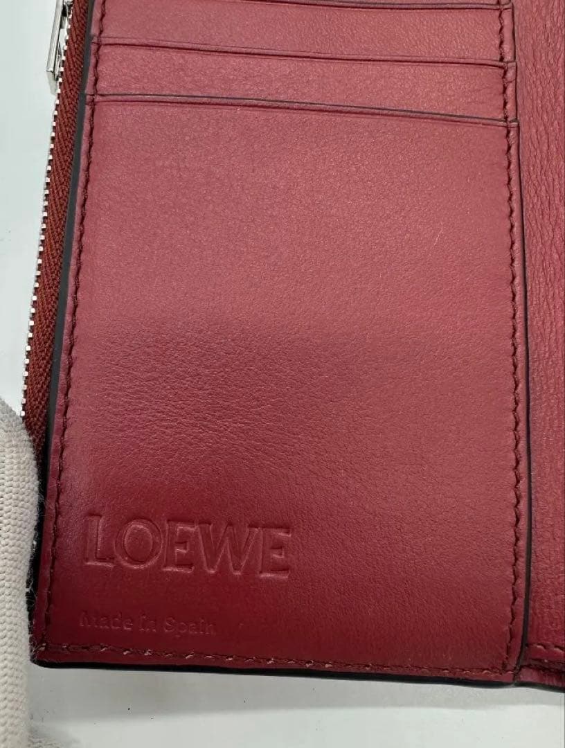 新品未使用 LOEWE グレイン カーフレザー バーティカル ウォレット