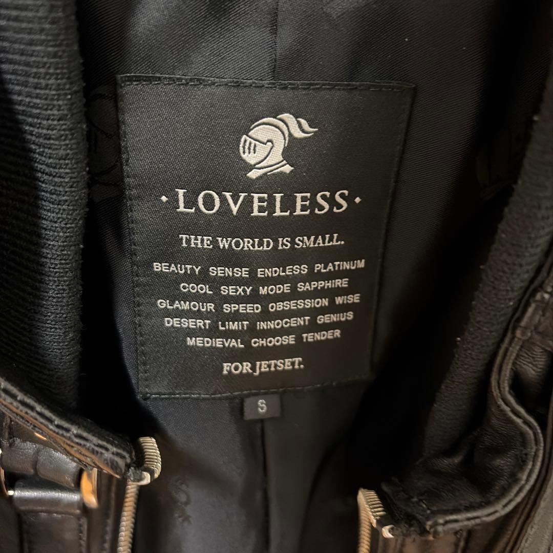 LOVELESS ブラック レザー シングルライダース　S 美品