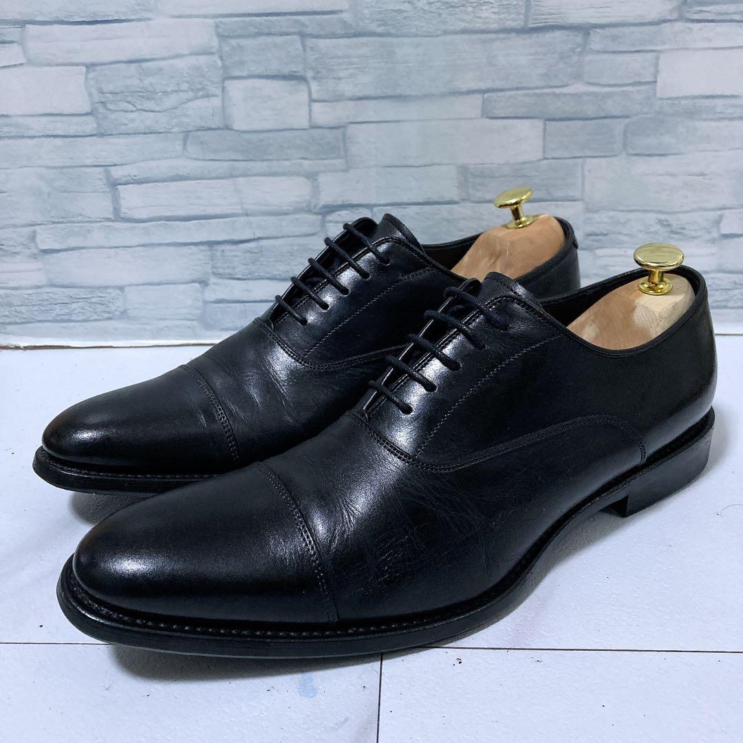 美品 REGAL ビジネスシューズ 607R ストレートチップ 本革 黒 27