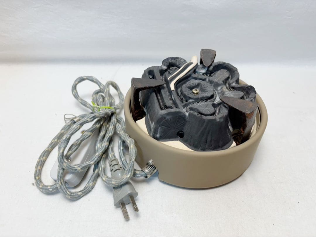 美品 茶道具 鋳師 金屋庄兵衛造 唐銅朝鮮風炉 真形釜添 野々田電熱器 共箱