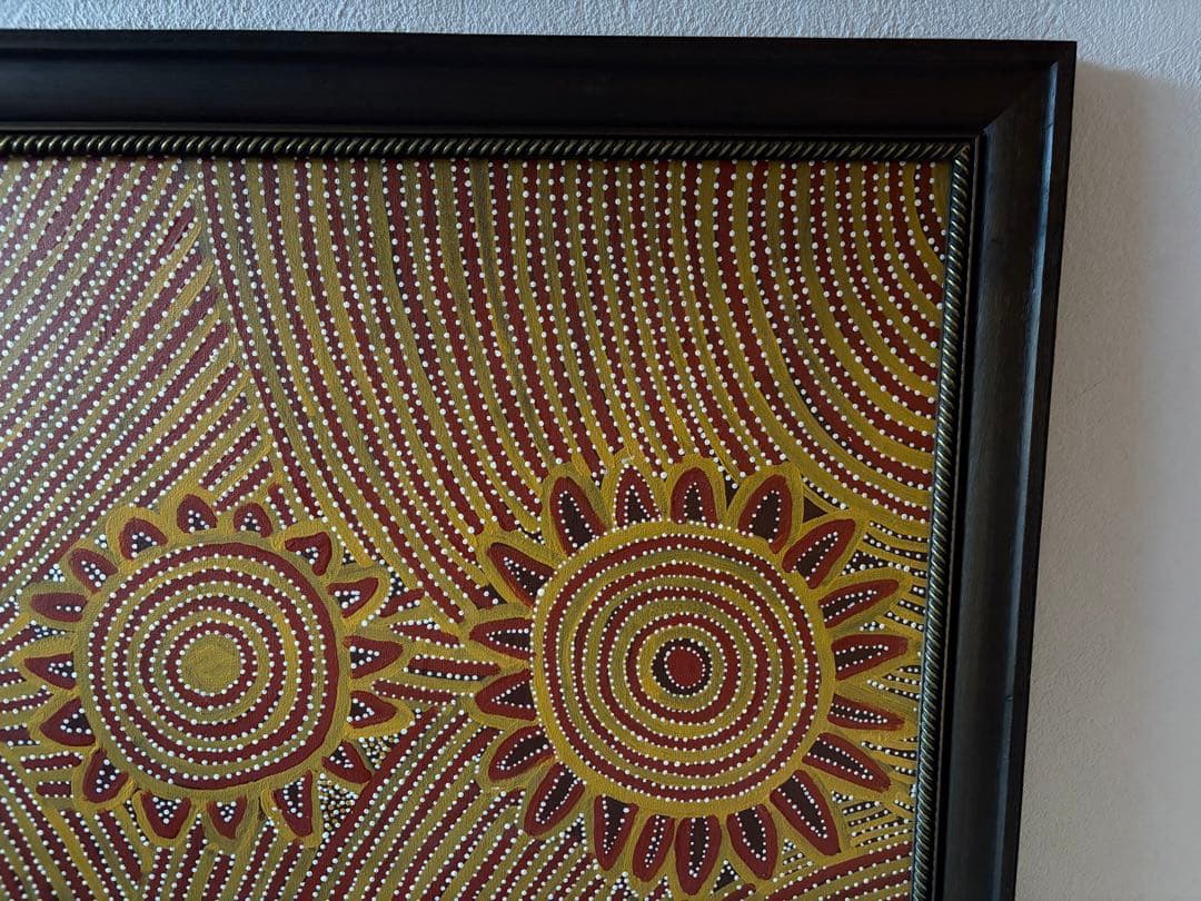 アボリジニアアート フレーム付き