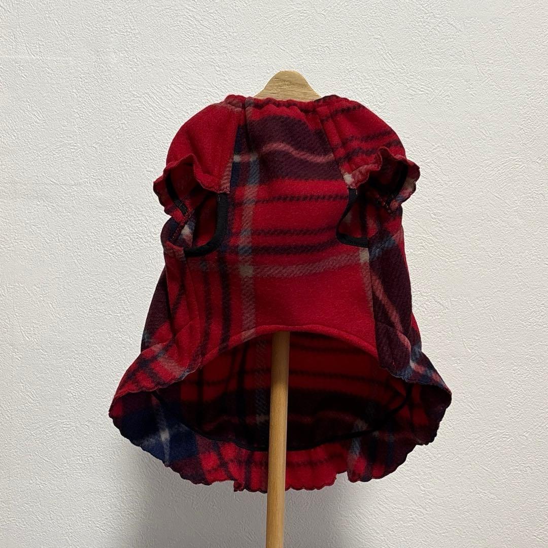 しろ　ハンドメイド犬服　ワンピース