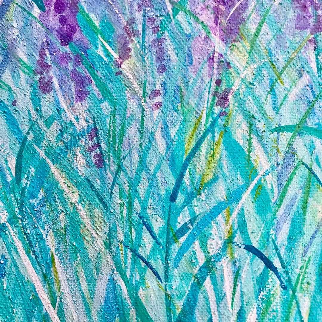 flower garden＊10号キャンバス　絵画　原画　風景画　春　大きい