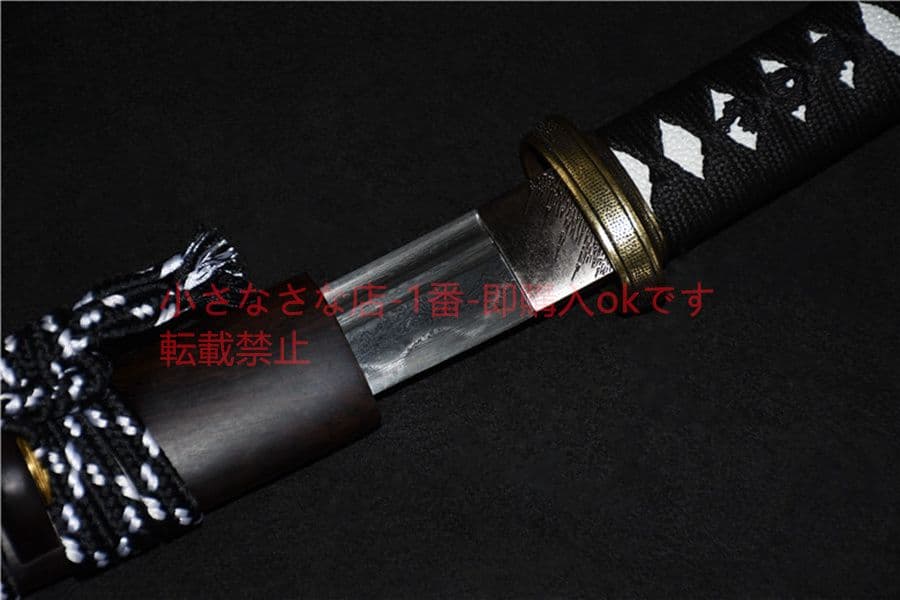 武具　刀装具　日本刀　模造刀　 肋差   短刀 黒檀