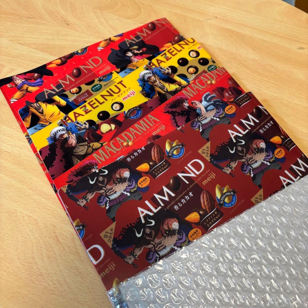 世界 50セット ワンピース ONE PIECE 明治 コラボ クリアファイル