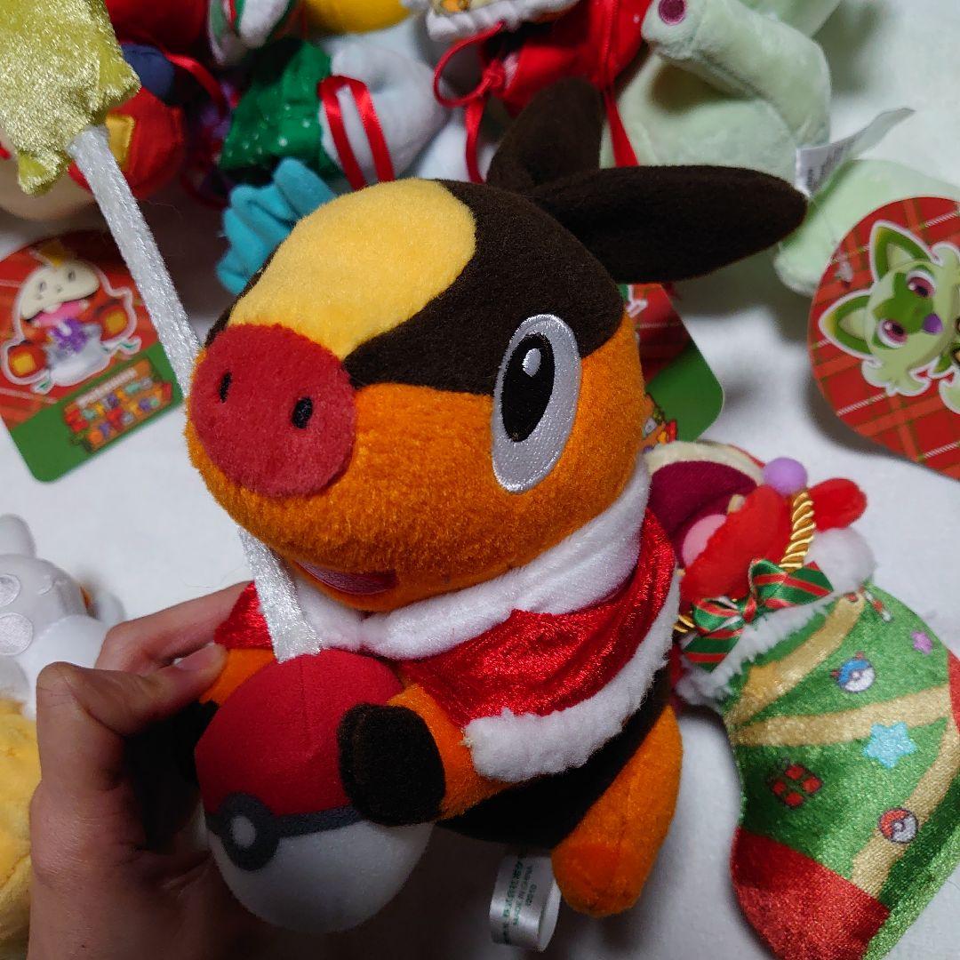鈴*き様 ポケモン　センター　クリスマス　ポカブ　ピカチュウ　ニャオハ　ぬいぐる