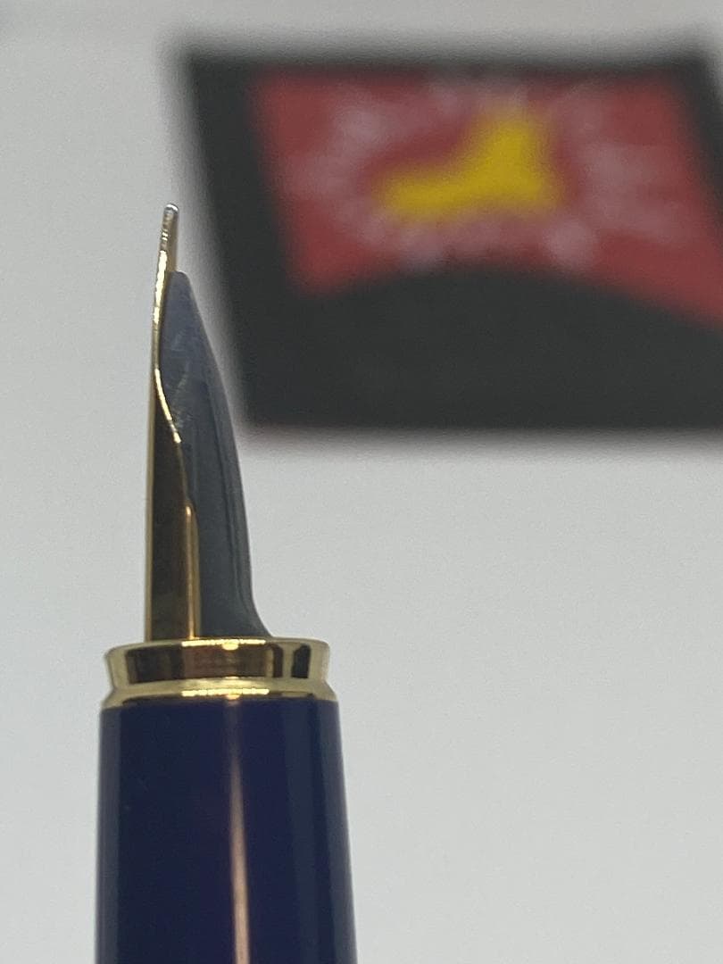 【金ペン・廃番・昭和レトロ・おまけ付き】パイロット/“L”/FP+BP/青系軸