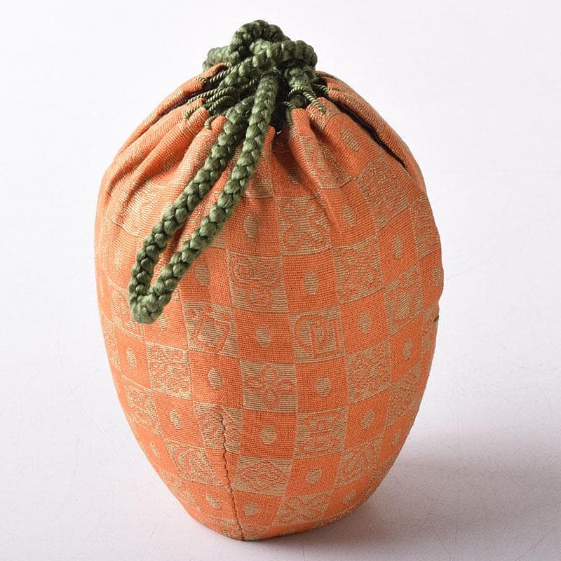 茶道具　京焼　平安　森岡嘉祥造　高取釉　茶入　仕覆付　共箱　V　7682