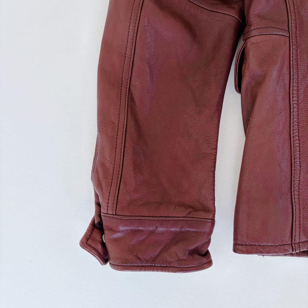 AVIREX アヴィレックス ラム レザー ジャケット Ｍ65 ミリタリー L