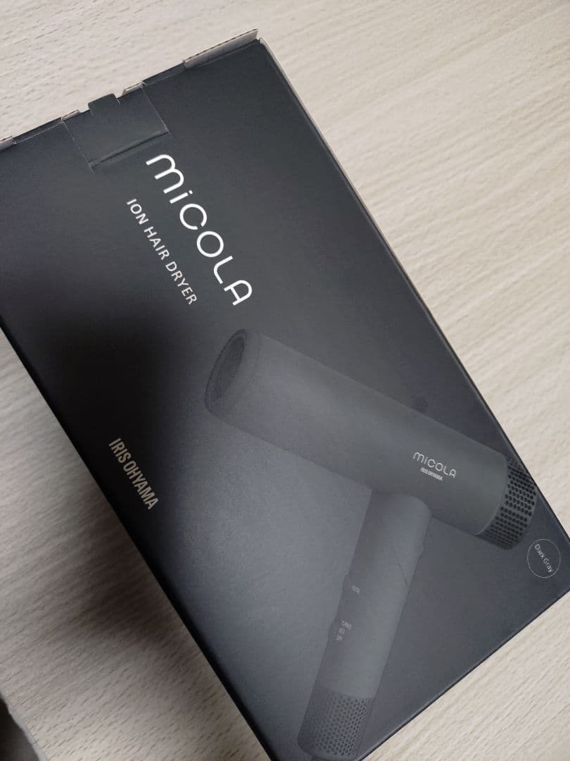 micola ION HAIR DRYER ダークグレー