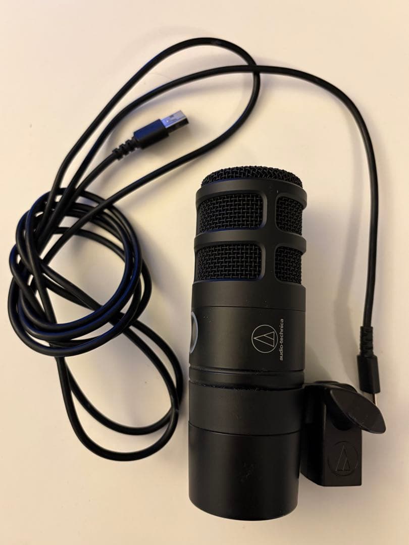audio-technica AT2040USB マイク　別売りのスタンド付き