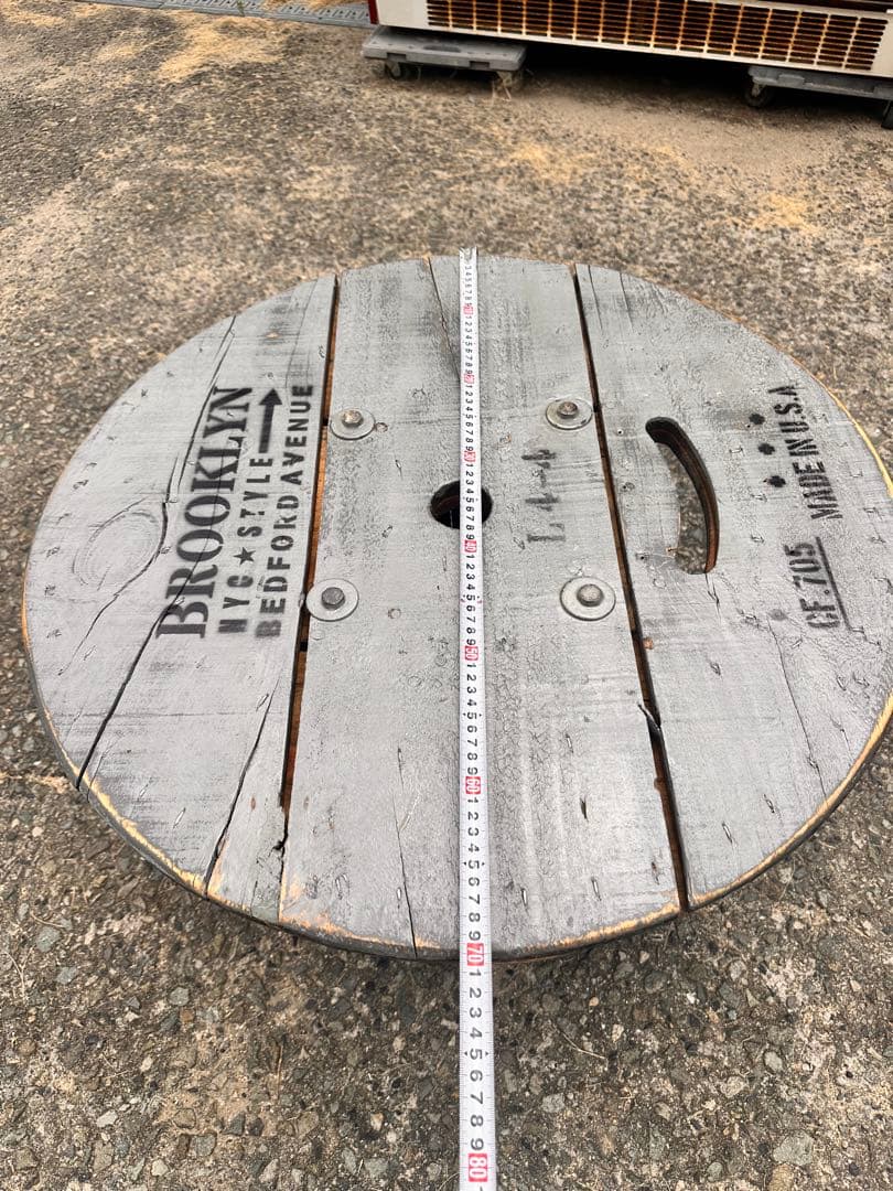 電線ドラム・ケーブルドラム★ガーデニングテーブル／ガレージ／キャンプ／テーブル