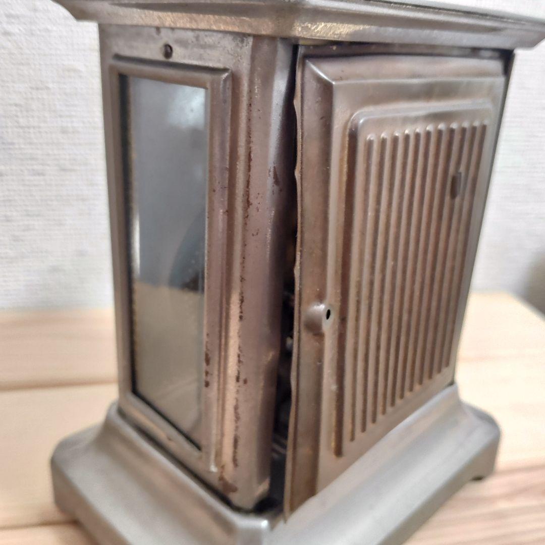 ジャンク品 置時計 SEIKO 当時物 ビンテージ ゼンマイ式 孔雀 精工舎