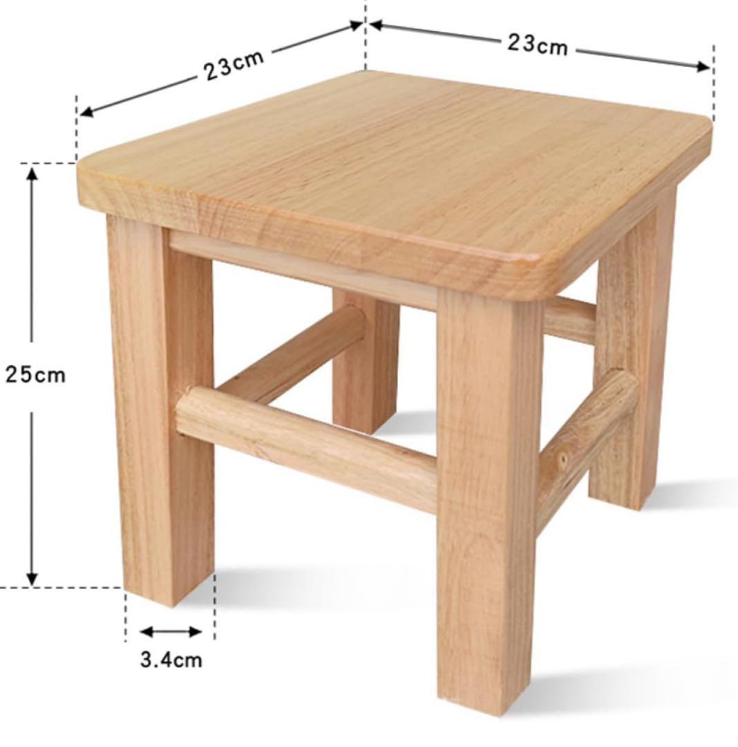 北欧 木製 四角スツール 椅子 ミニスツール 玄関 花台