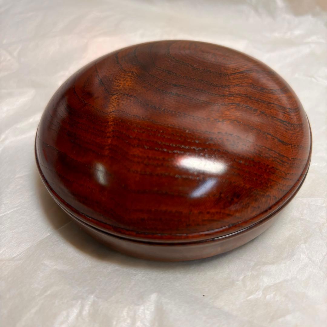 大丸百貨店　欅拭き漆　香合 小物入れ　木製　木工芸　伝統工芸