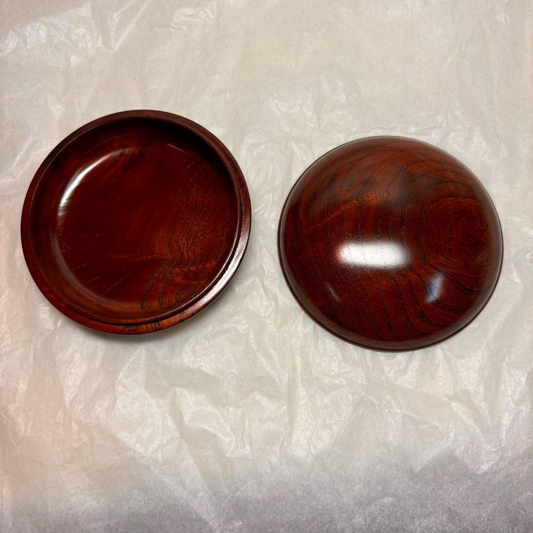 大丸百貨店　欅拭き漆　香合 小物入れ　木製　木工芸　伝統工芸