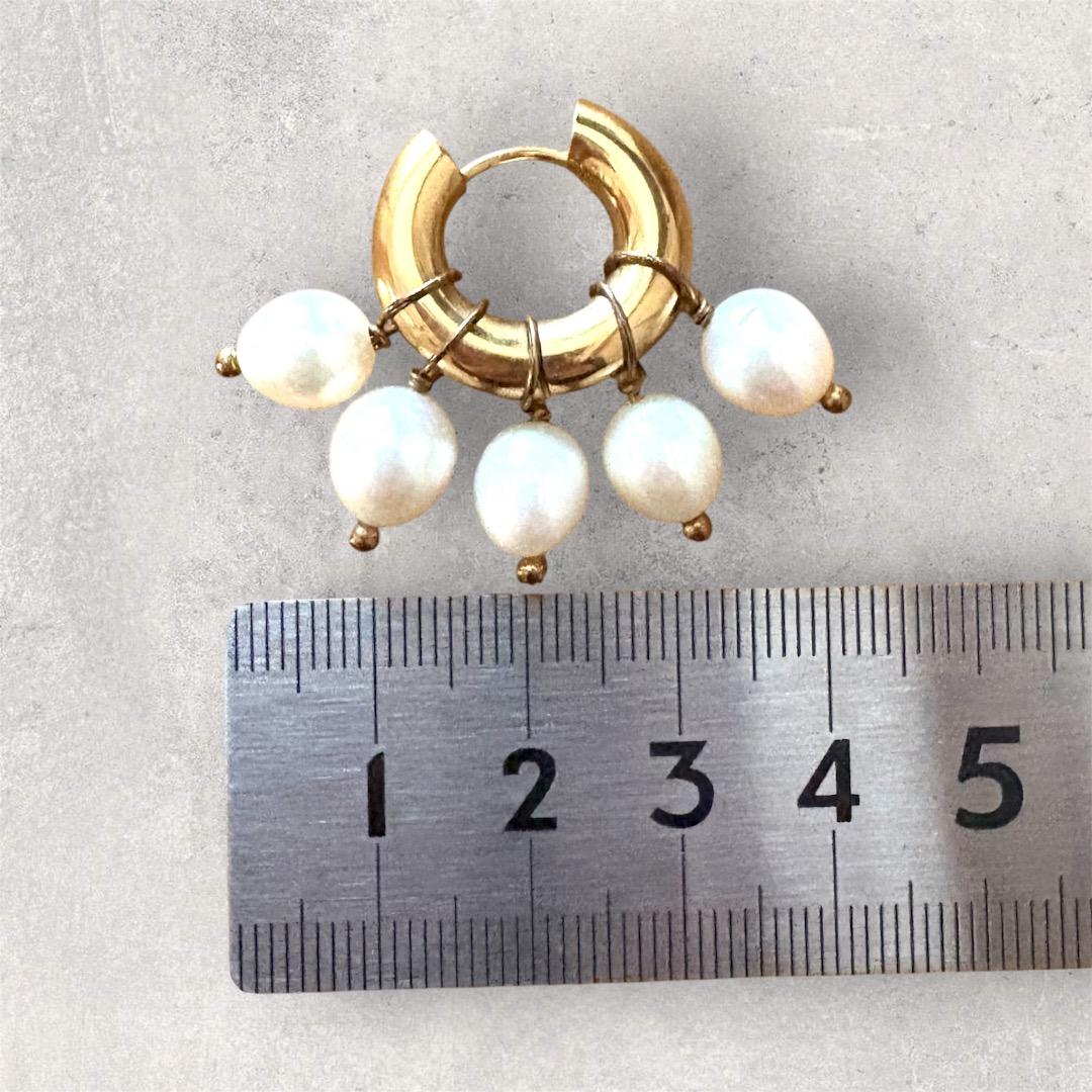 Timeless Pearly タイムレスパーリーパール フープピアス