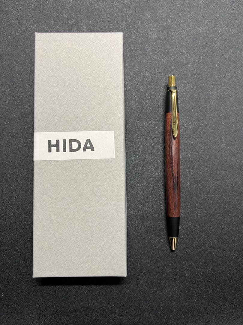 野原工芸　木のシャープペンシル　旧型　キングウッド　ゴールドクリップ