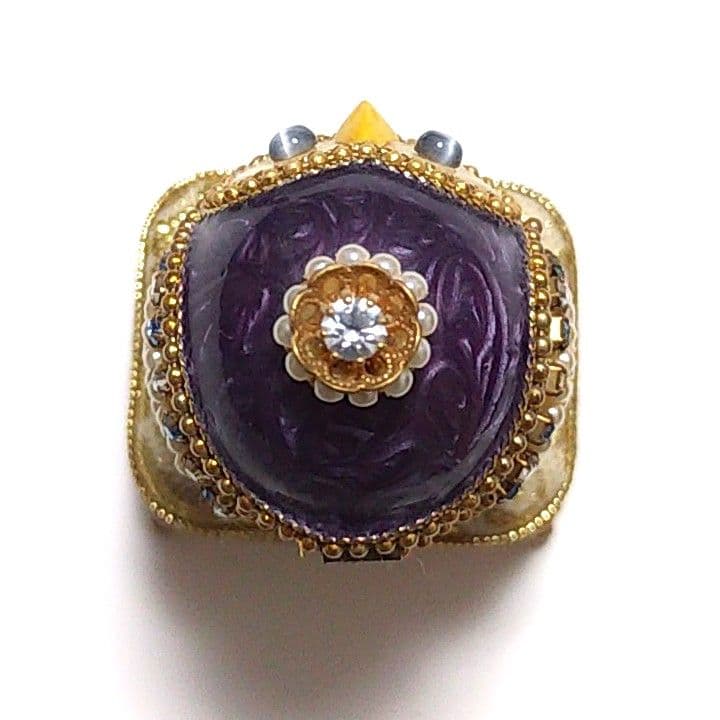 ★幸運を運ぶ★フクロウのエッグアート★宝石箱 ジュエリーボックス★オルゴール