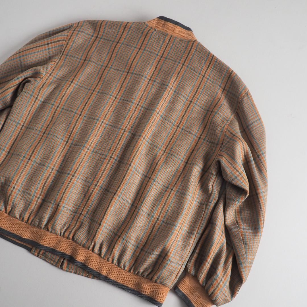 ラコステ　ブルゾン　スイングトップ　チェック柄　ワニ刺繡　美品