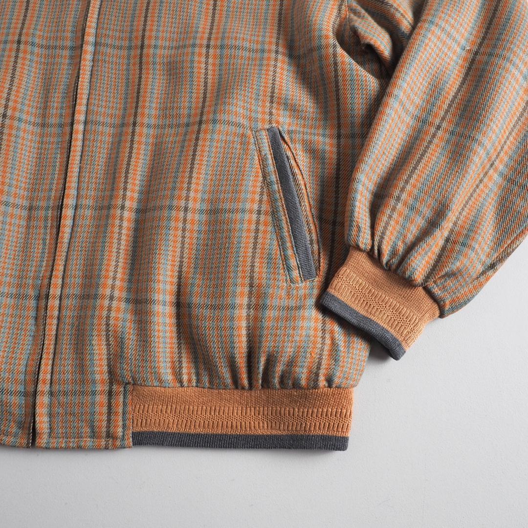 ラコステ　ブルゾン　スイングトップ　チェック柄　ワニ刺繡　美品