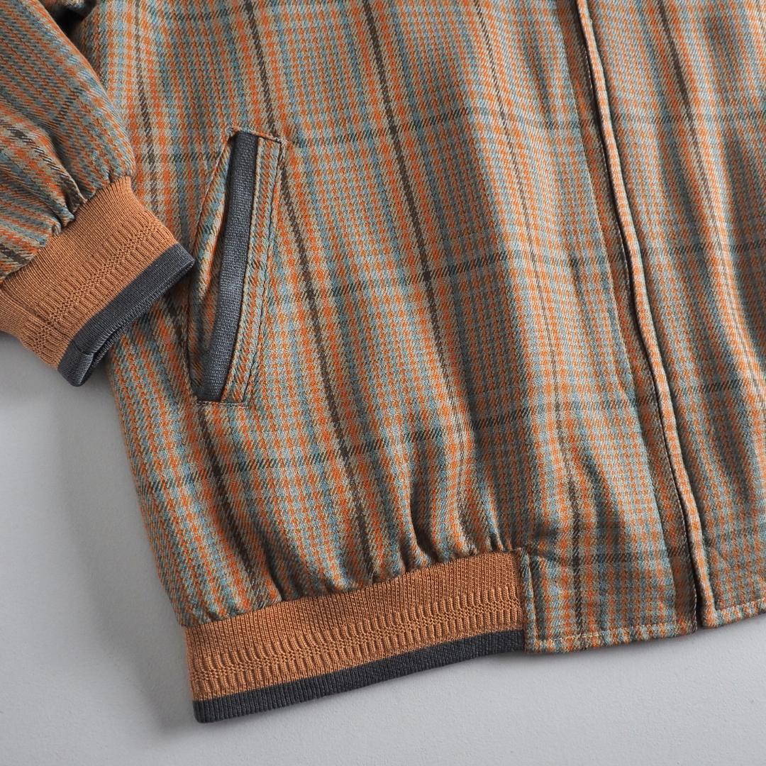 ラコステ　ブルゾン　スイングトップ　チェック柄　ワニ刺繡　美品