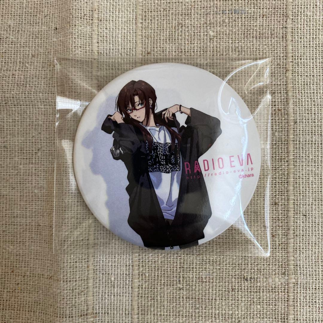 匿名配送 エヴァンゲリオンストア 大判マルチクロス ラジオ 缶バッジ 3点セット
