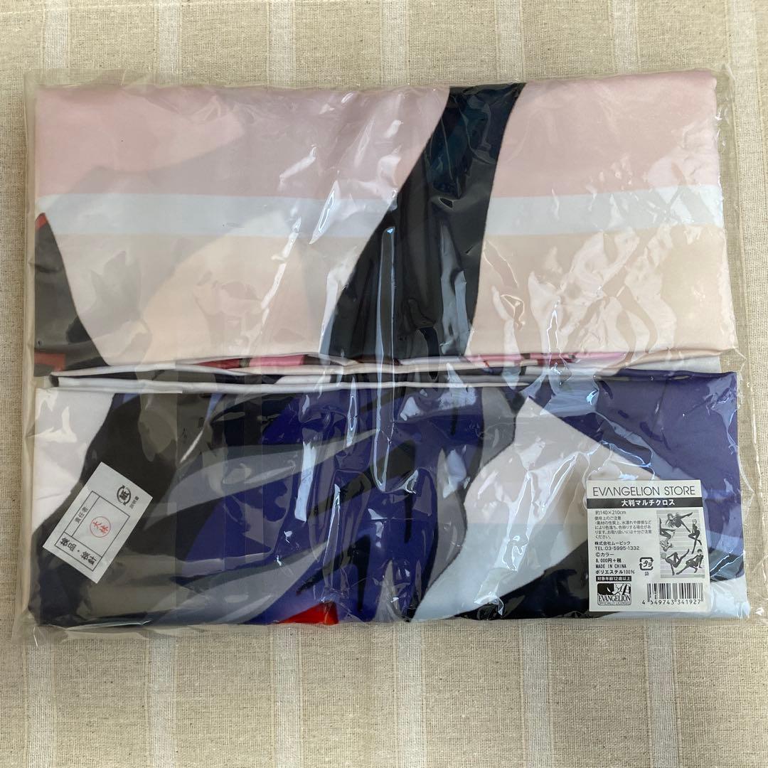 匿名配送 エヴァンゲリオンストア 大判マルチクロス ラジオ 缶バッジ 3点セット