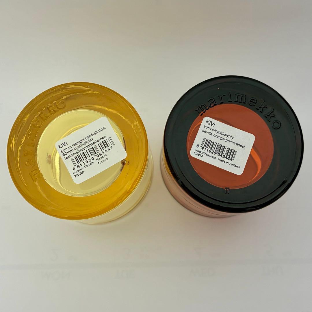  × marimekko キャンドルホルダー kivi 2個　キビ