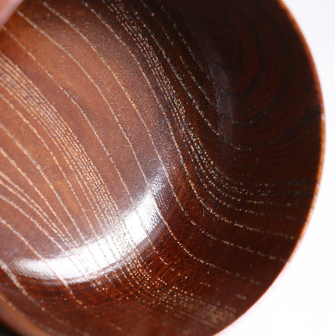 中出松峰作 欅拭漆 蔦蒔絵 平棗 茶道具 共箱　V868　N6