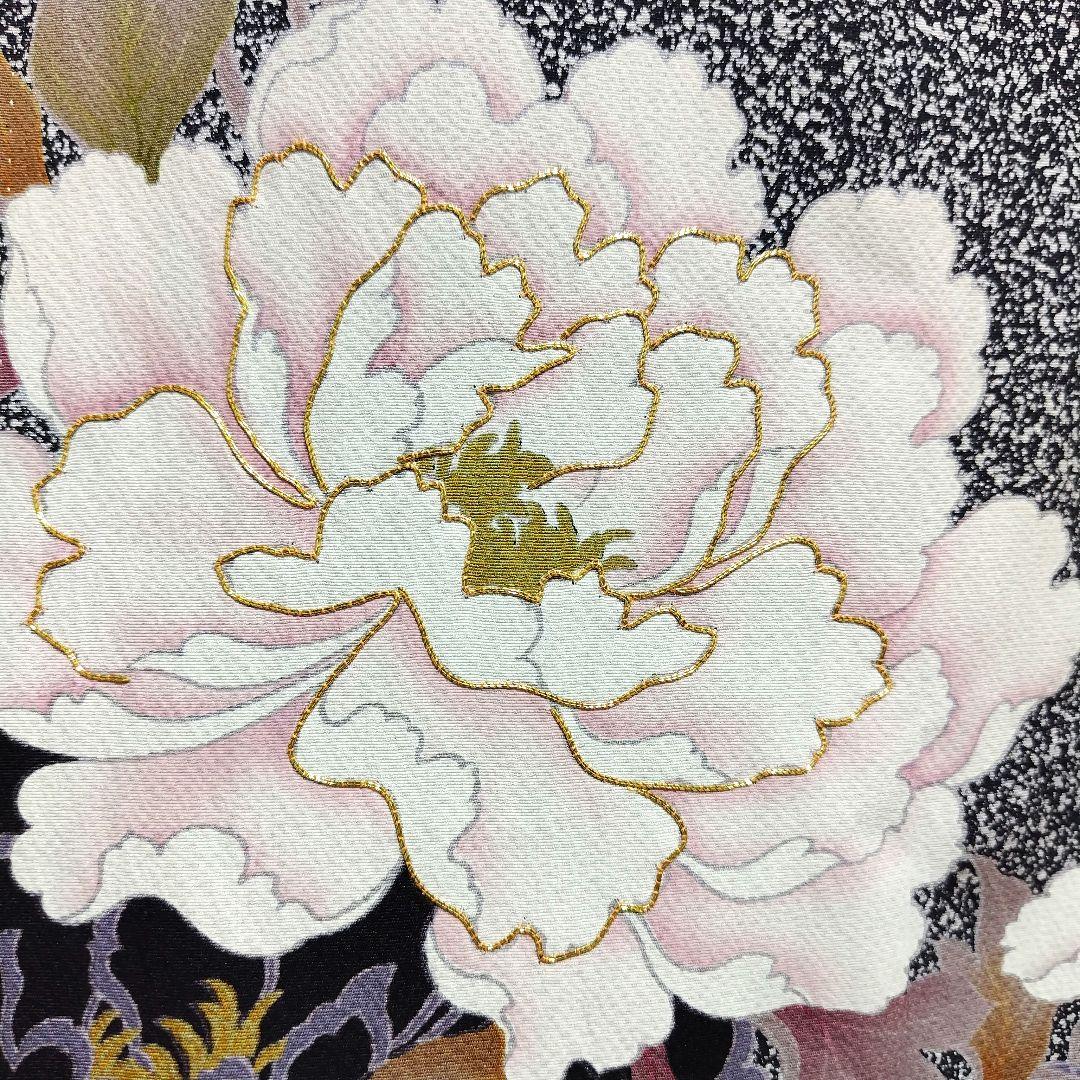 お直し無料☆振袖フルセット・成人式・大輪牡丹・金駒刺繍・金彩加工・モード系
