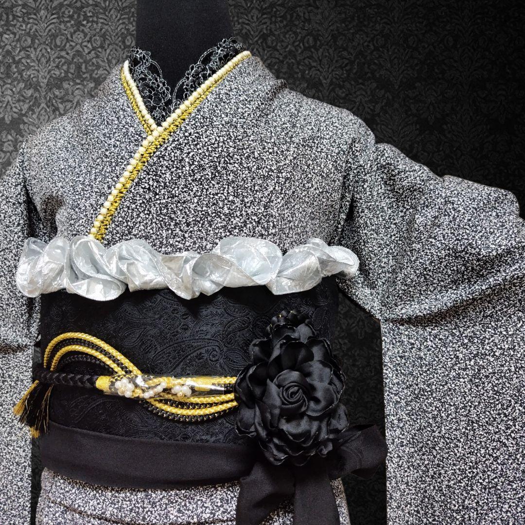 お直し無料☆振袖フルセット・成人式・大輪牡丹・金駒刺繍・金彩加工・モード系