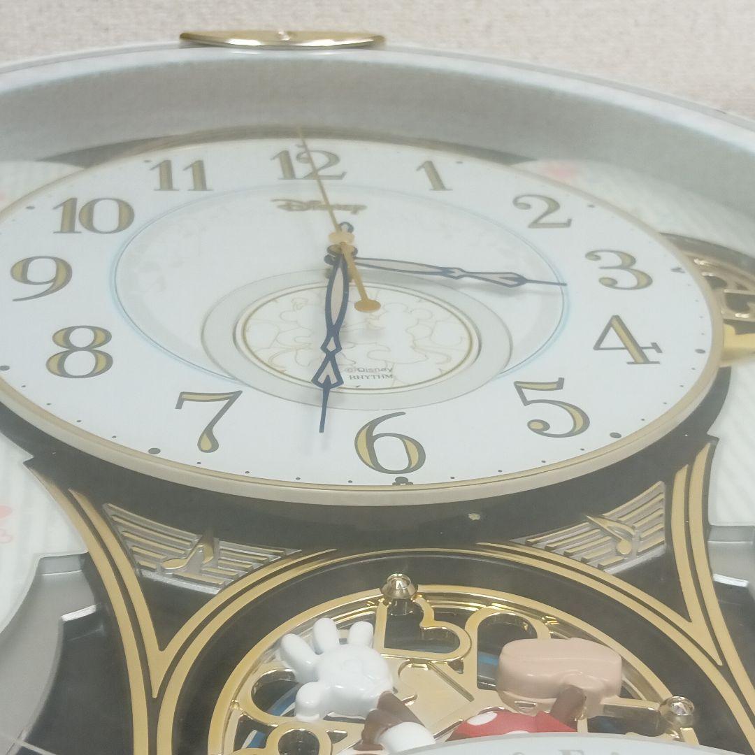 【稼働品】Disney Rhythm ミッキー＆フレンズ 掛時計　電波時計　音楽