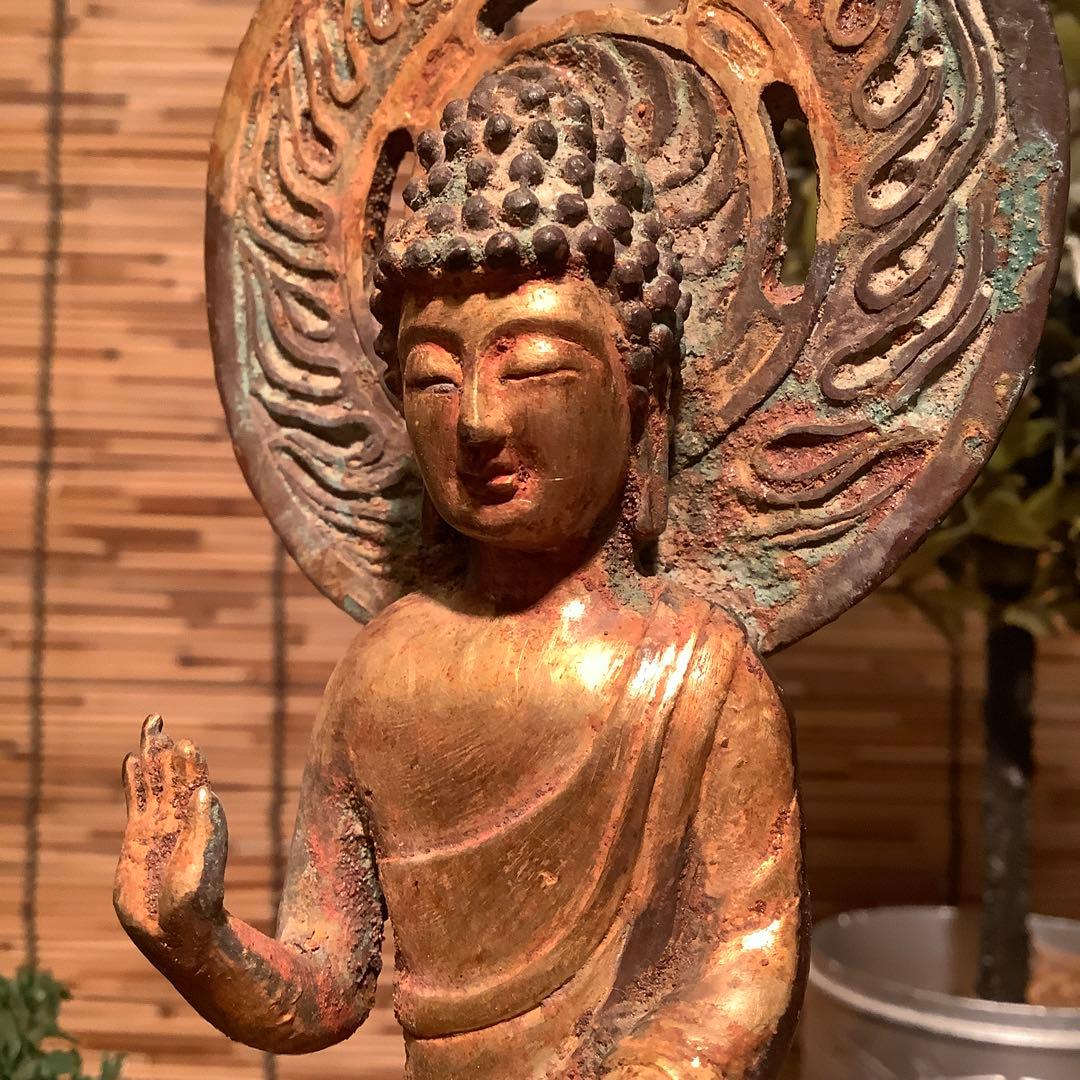 朝鮮・三国時代「秘仏・阿弥陀如来坐像」高句麗・百済・新羅・寺院仏閣・鍍金銅仏