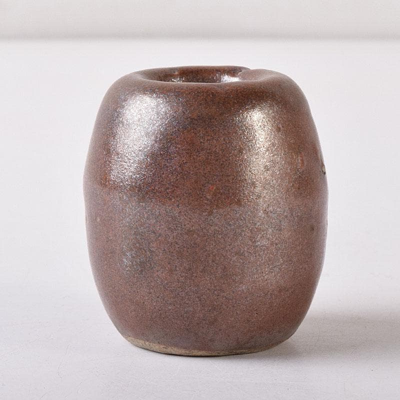 茶道具　瀬戸焼　古瀬戸　おもり形　蓋置　時代箱　C　R8305