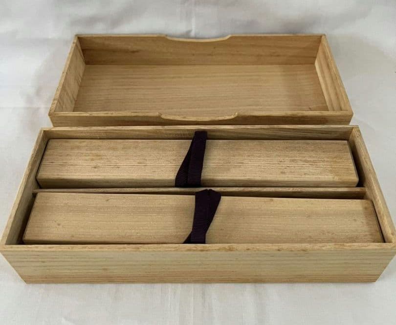 茶杓 2本セット 銘『花曇り』銘『深山路』 大徳寺 龍源院 細合喝堂和尚 茶道具