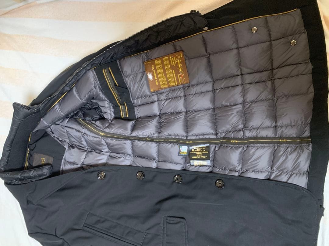 か*ば様 ブラックコート 100% 天然ダウン