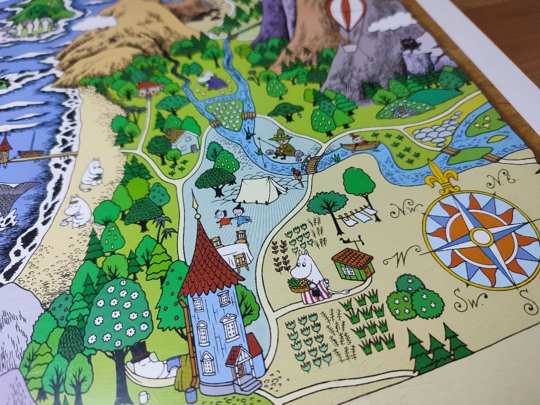 レア　ムーミン谷地図・Ⅱ ジグソーパズル　1000ピース